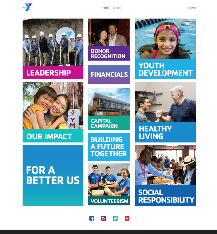 Screenshot of Annual Report Website